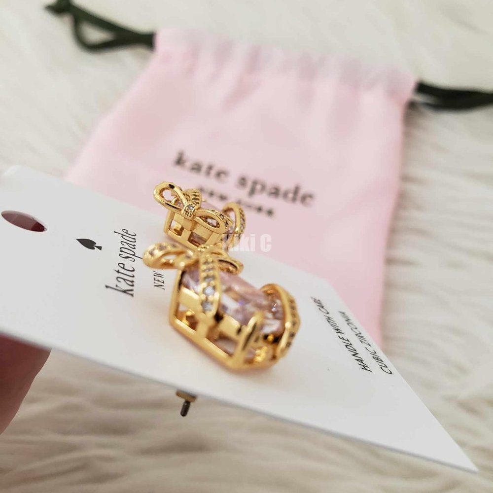 Kate Spade Pave Present Studs KF005 - Picture 7 of 10